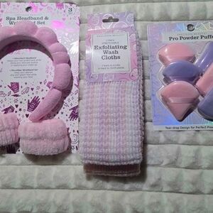 Pink Spa Headband and Beauty Set